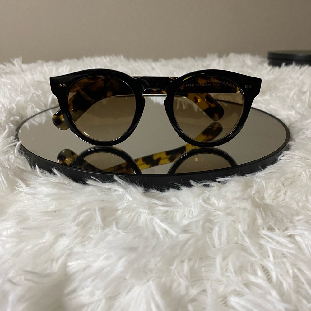 Cutler And Gross Sunglasses/ Model #: 0734V2/ Black Frames- Tortoise Shell Legs
